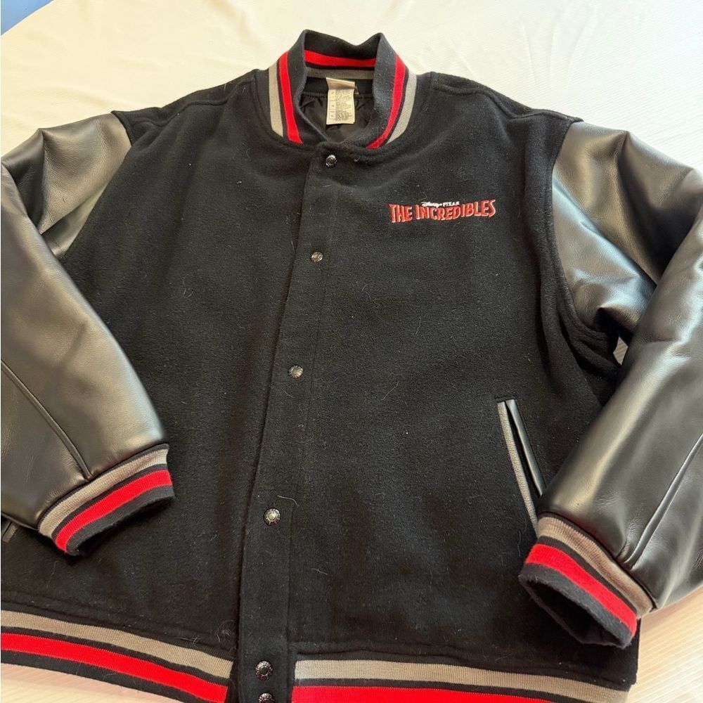Vtg Disney Store Pixar The Incredibles Letterman Varsity Style Jacket Mens Sz XL - Picture 1 of 14